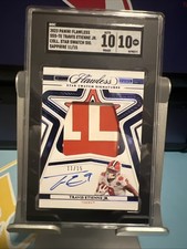 2023 Panini Flawless Travis Etienne Jr. Stars Swatch Signatures Auto /15 Clemson