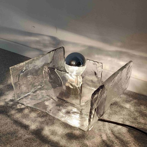 Mid-century modern murano glass table lamp by Mazzega, Italy, 1970s - Bild 2 von 5