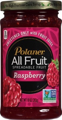 All Fruit Spreadable Fruit, Red Raspberry, 10 Ounce