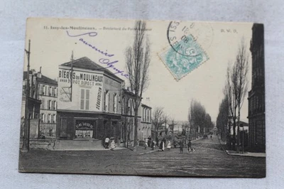 Cpa 1906, Issy les Moulineaux, boulevard du Point du Jour, hauts de Seine 92 - Photo 1/2