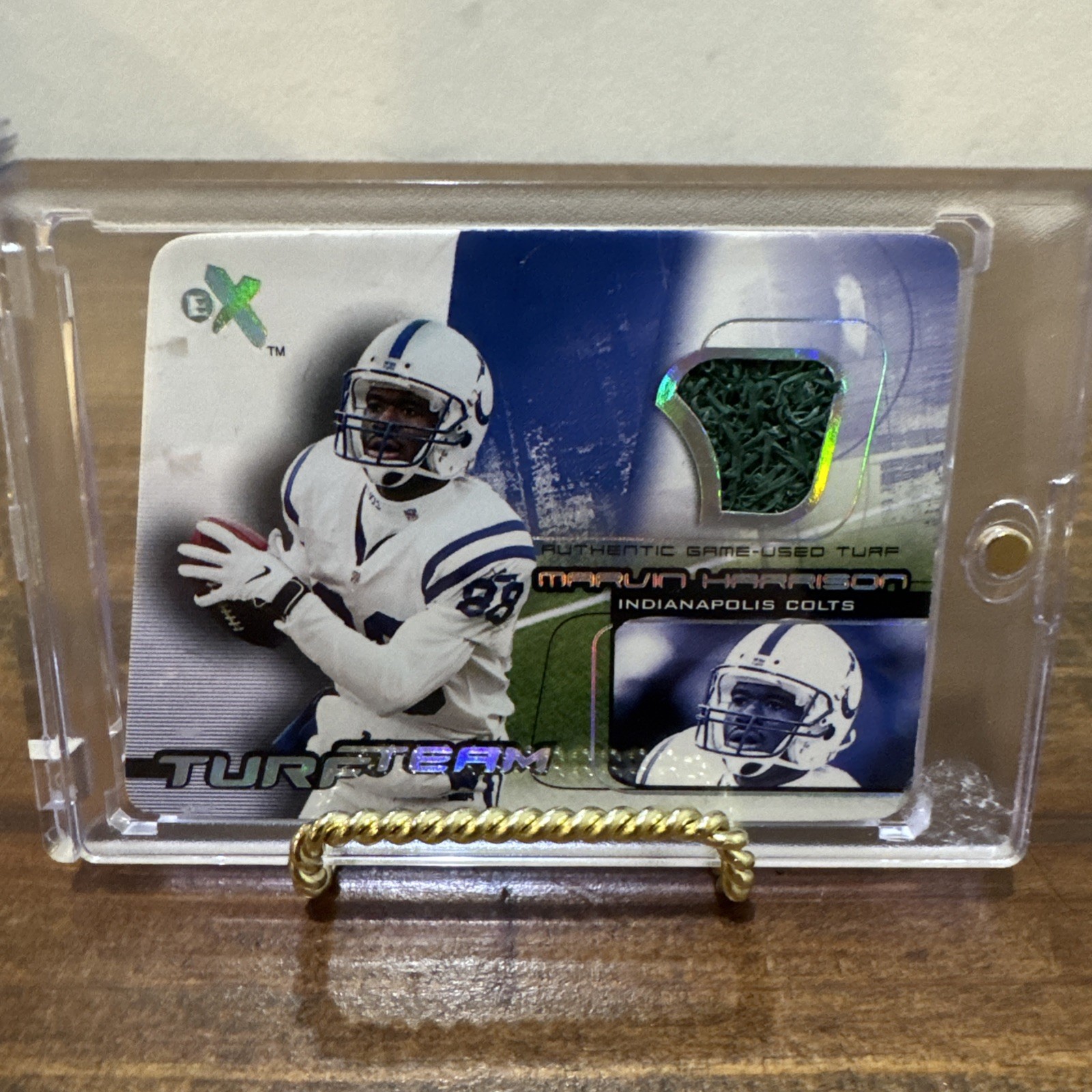 Marvin Harrison #NNO 2000 Fleer Tradition Football Feel the Game