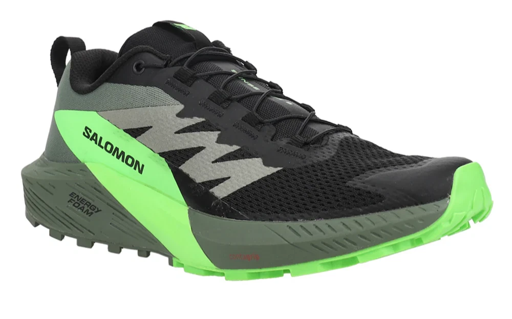 Salomon Sense Ride 5 Athletic Running Shoes Sneakers Men’s 7 Black/Green /W8.5-9 Salomon Sense for Sale | Shop Men main image 2