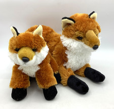 2 Red Fox Plush Stuffed Animal Aurora World 11 8 long