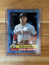 2025 Topps Heritage High Number - Alex Bregman #710 Chrome Light Blue Sparkle