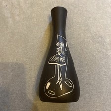 Vintage Mid Century Dutch L'Ancora (Kroon) Aristo Modernist Vase Mädchen 