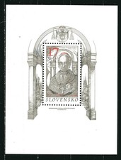 SLOVAKIA 2002, RELIGION, ALEXANDER CARDINAL RUDNAY, Scott 407 S/S, MNH