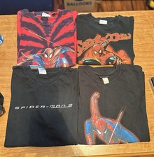 4 Lot Of Vintage Y2k Promo Tee Spider Tees S-L