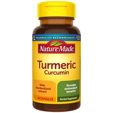 Nature Made Turmeric Curcumin 500 mg Capsules 60 Count Herbal Supplement