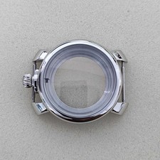 40mm 12 o'clock Stainless Steel Watch Case Mineral Glass For NH35/NH36 Movement