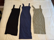 Set of 3 Midi Dresses Medium