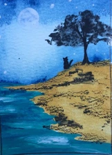 Aceo Original Mixed Media Art