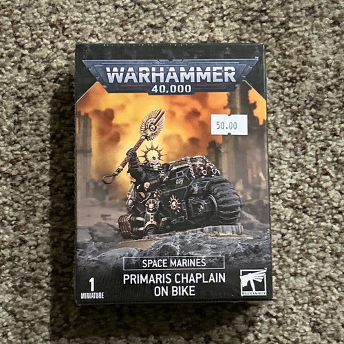 Games Workshop Warhammer 40K: Space Marines: Primaris Chaplain on Bike NIB