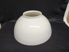 Antique 14" Milk Glass Hanging Parlor Library Lamp Shade Dome  Oil Original Old