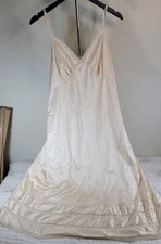 Vintage Sears Full Slip Size 40 Ivory Nylon Lace Trim Anti-Cling Antron III