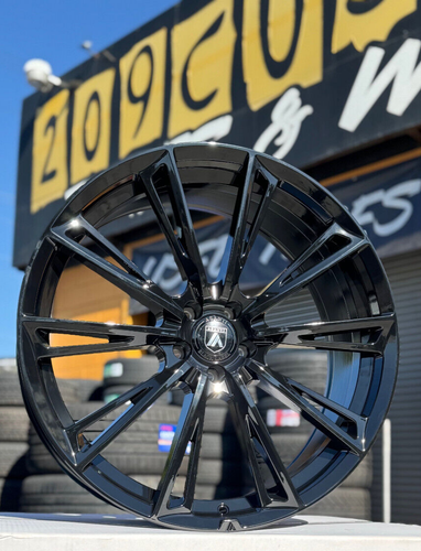 4-Asanti ABL-30 Corona 22x9 5x115 +15mm Gloss Black Wheels Rims 22 ...