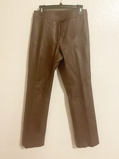 margaret godfrey Brown Leather Pants Size 6