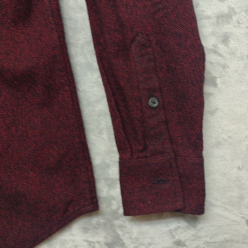 American Rag Herringbone Weave Button Up Pockets Heavy Duty Shirt Medium Purple - Picture 5 of 10