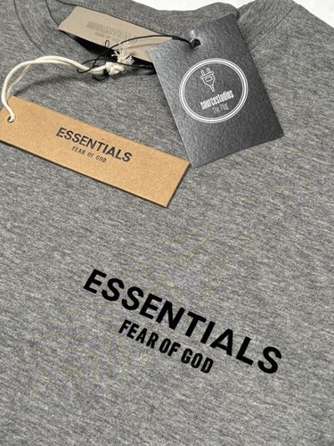 Essentials "Fear Of God" graues schweres T-Shirt mit Premium Logo Gr. M - Bild 5 von 7