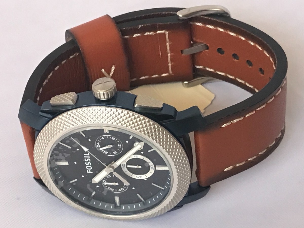 FOSSIL Machine Chronograph Blue Dial Men's WatchFS5232 MSRP $155