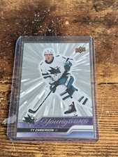 2023 24 Upper Deck Ty Emberson Silver Outburst Young Guns #460