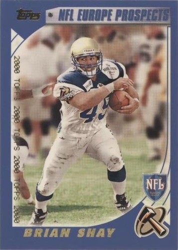 2000 Topps Football #341 Brian Shay Berlin Thunder Europe