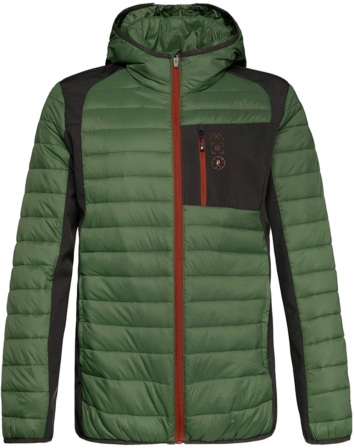 Protest Letton Insulated Synthetic Fill/Soft Shell Jacket Mens XL Amazone Green