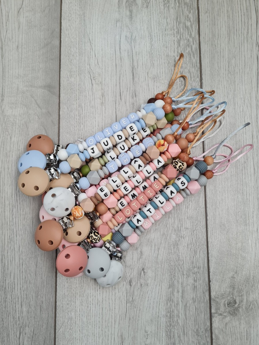 Soother Holder Personalised Baby Soother Chains Silicone Baby