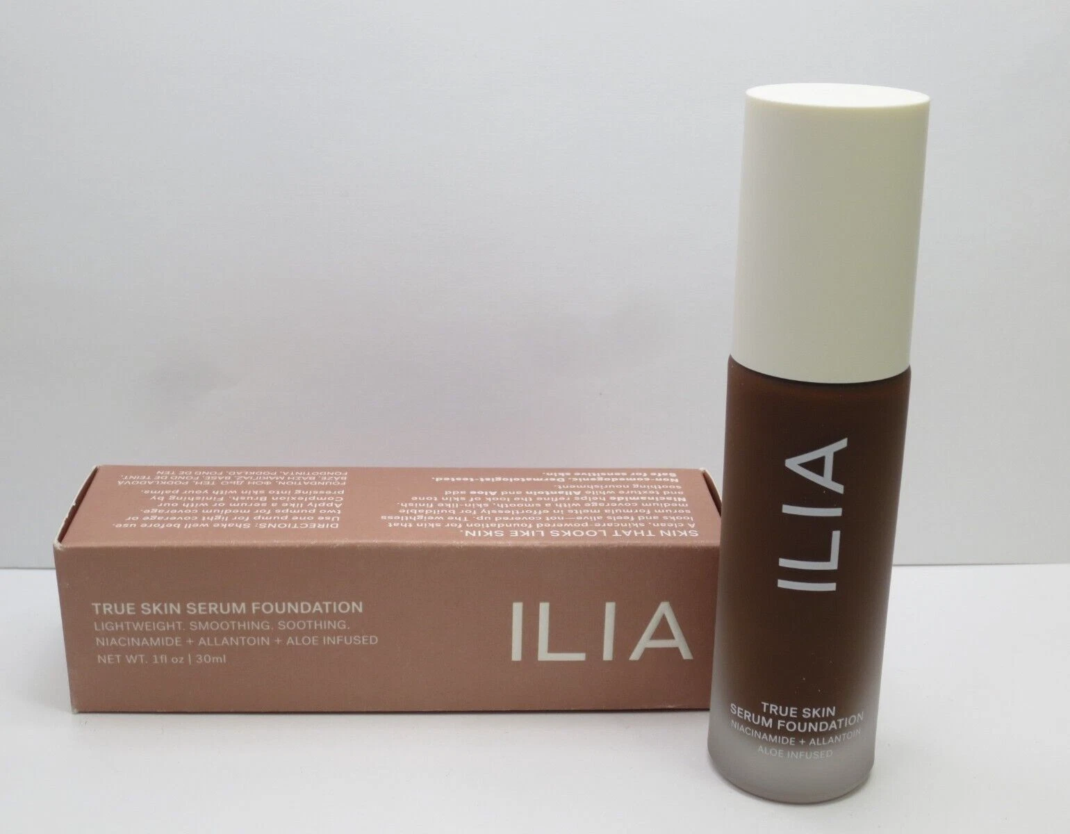 ILIA TRUE SKIN SERUM FOUNDATION SF15 GRENADA 1 OZ BOXED