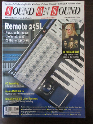 SOUND ON SOUND MAGAZINE FEBRUARY 2006 NOVATION REMOTE 25SL ROY THOMAS BAKER TECH