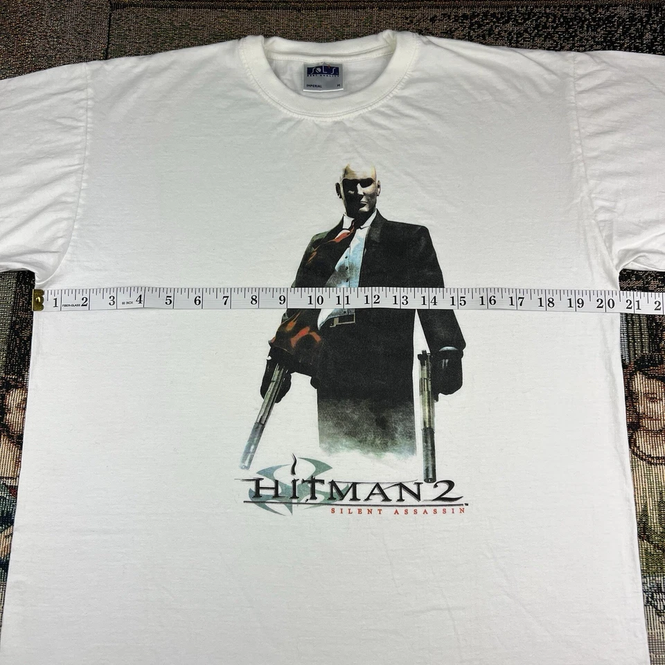 Hitman 2 Silent Assassin Promo T Shirt Men’s Medium Xbox PlayStation NVIDIA Rare - Image 4 of 4