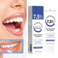 7.5% Hydroxyapatite Toothpaste Remove 120g Deep Clean For Sensitive Teeth US @