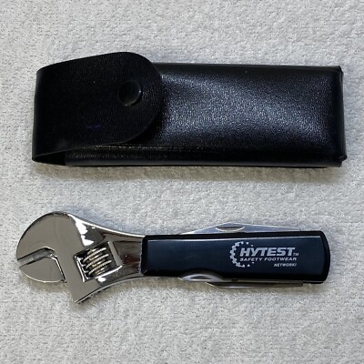 Hytest multitool adjustable wrench saw knife screwdriver & Pouch