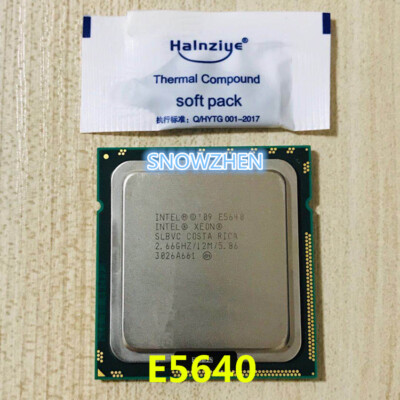 Intel Xeon E5640 CPU SLBVC 2.66GHz Quad Core 12MB 5.86G LGA1366 Processor