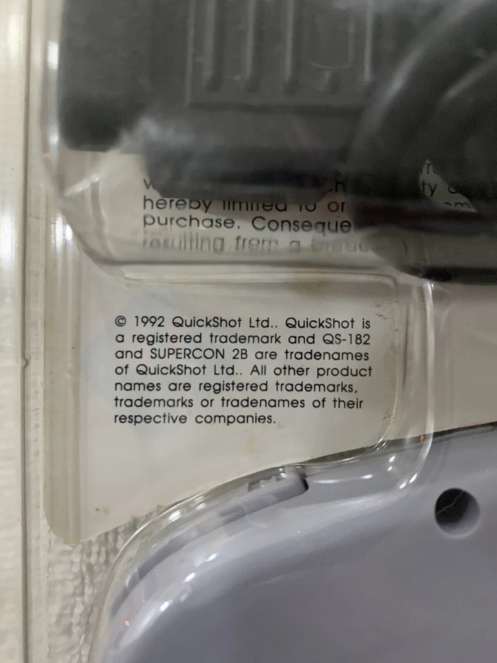 1992 QuickShot Supercon 2B Controller for Super Nintendo Console SNES Sealed - Image 3 of 4