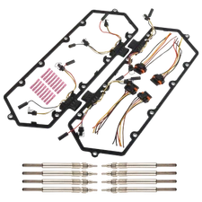 Valve Cover Gaskets Harnesses+Glow Plug For 7.3L 94-97 Ford Powerstroke Diesel
