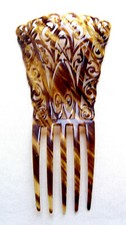 Victorian faux tortoiseshell hair comb - NO US IMPORT FEES