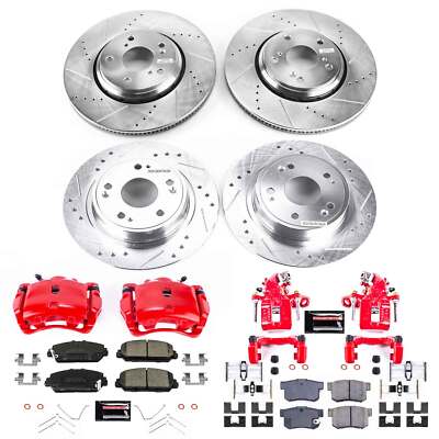 Power Stop KC7529 PowerStop - Front and Rear Z23 Daily Driver Carbon-Fiber Cefor
