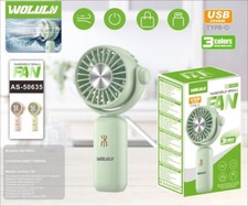 X Wolulu AS-50635 Mini Ventilateur Portable USB Type-C 3 Couleurs