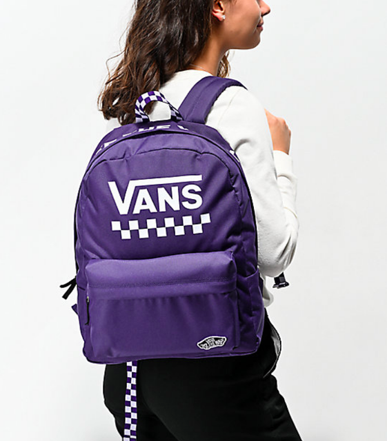 vans sporty realm violet cloud wash backpack