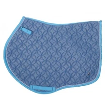QHP Striking Rio anatomical saddle pad glitter Ice blue Full