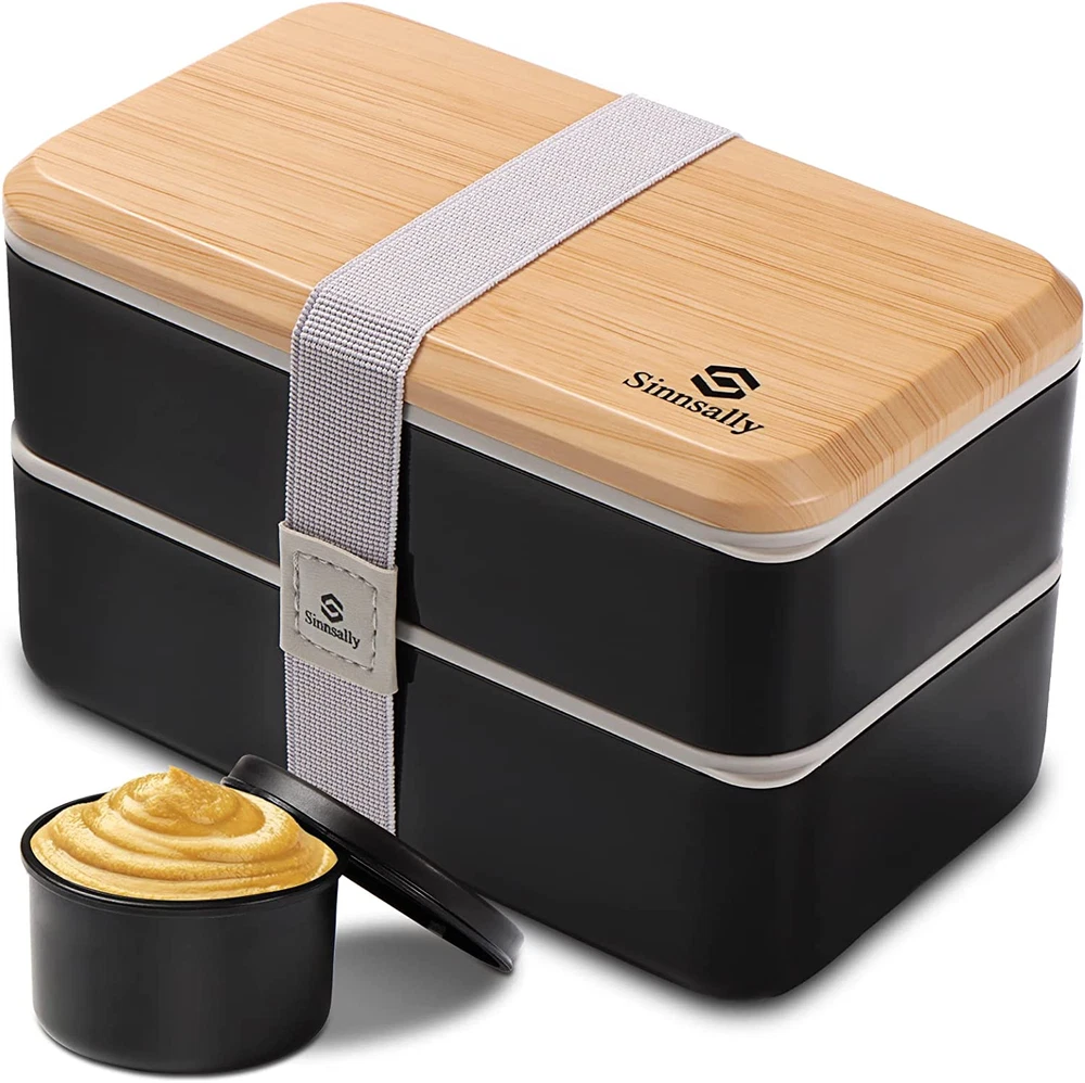 Sinnsally Bento Box Adult Lunch Box with Compartments for Women & Men,47Oz