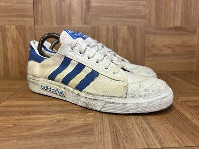 VNTG Sz 7.5 - Adidas Tennis Court 1970's Vintage Mens Tennis Shoes  Halfshells | eBay