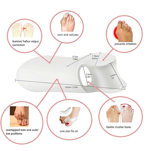 PEDIMEND™ Toe Separators for Bunion Pain Big Toe Straightener & Bunion Protector - Picture 2 of 7