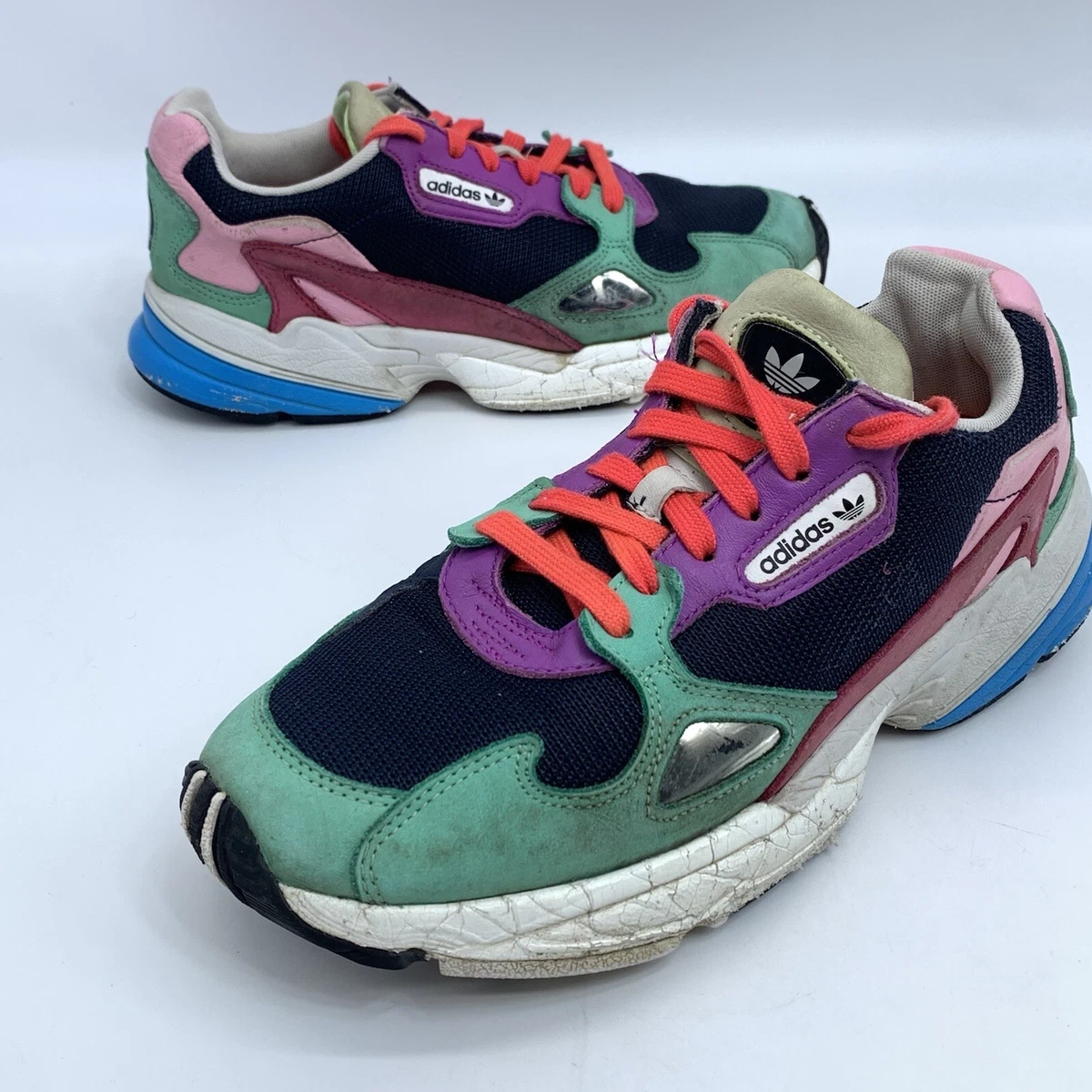 Adidas Falcon Collegiate Navy Multicolor CG6211 Women&#039;s Sz 8 | eBay