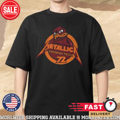 Metallica M72 Virginia Tech 2025 Ho-kies Merchandise T-Shirt Size S-5XL