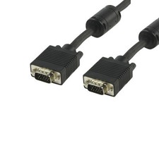 0.5m SVGA / VGA Cable Male to Male VGA Monitor / TV to PC Lead Lead 1/2 Metre