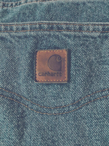Carharrt 34x32 Relaxed Fit 100% Baumwolle mit braunem Taschenfutter #200 - Bild 4 von 5