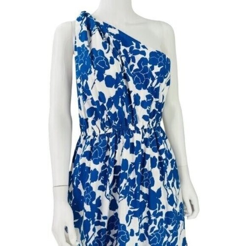 Hyacinth House NEW Blue & White Floral One Shoulder Maureen Maxi Dress Size XXS - Picture 3 of 8