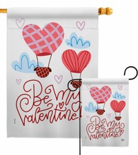 Be My Valentine Garden Flag Valentines Spring Decorative Gift Yard House Banner