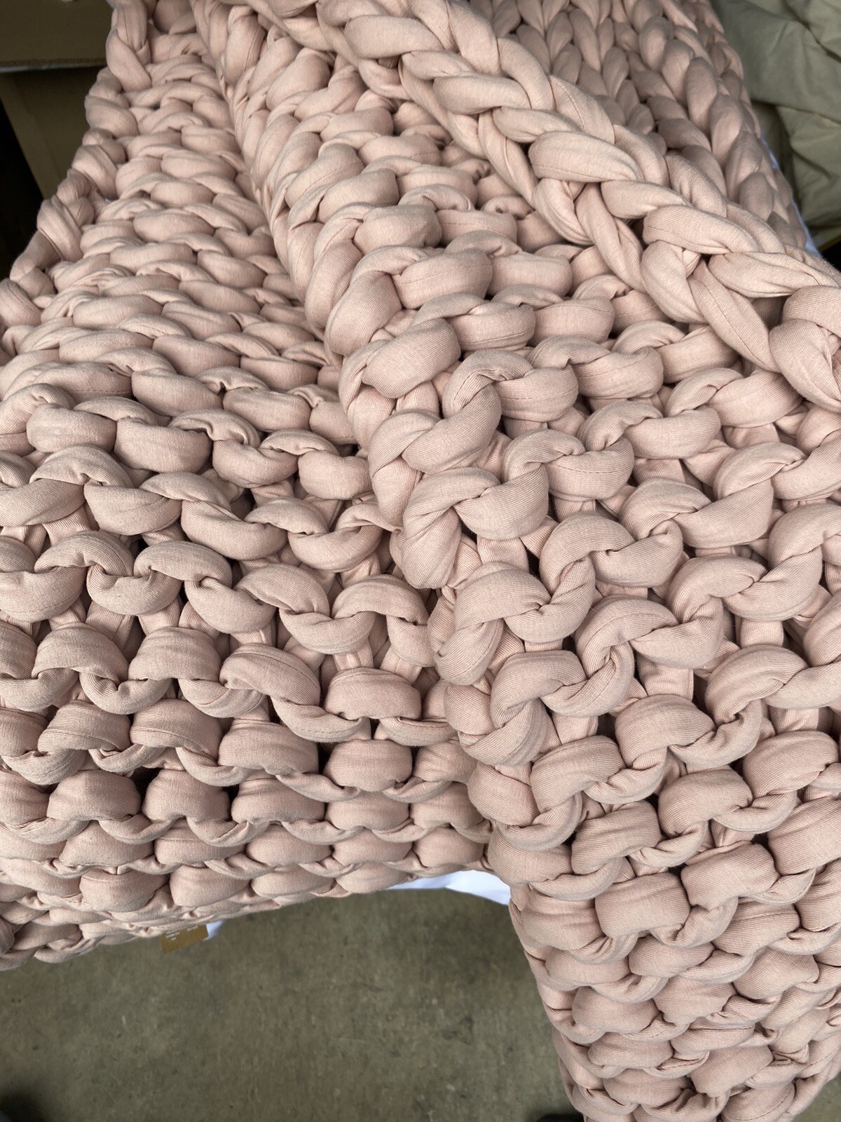 Bearaby Cotton Napper 15 Lb weighted Throw blanket Retail 249 Light